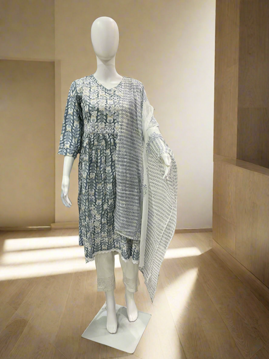 Heavy Silk Suit with Stone work