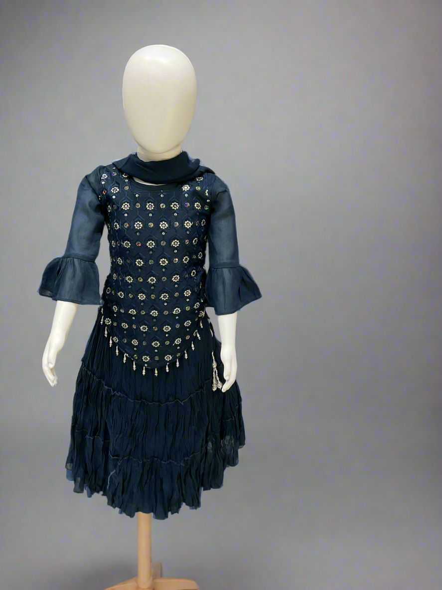 Blue Lehanga Choli