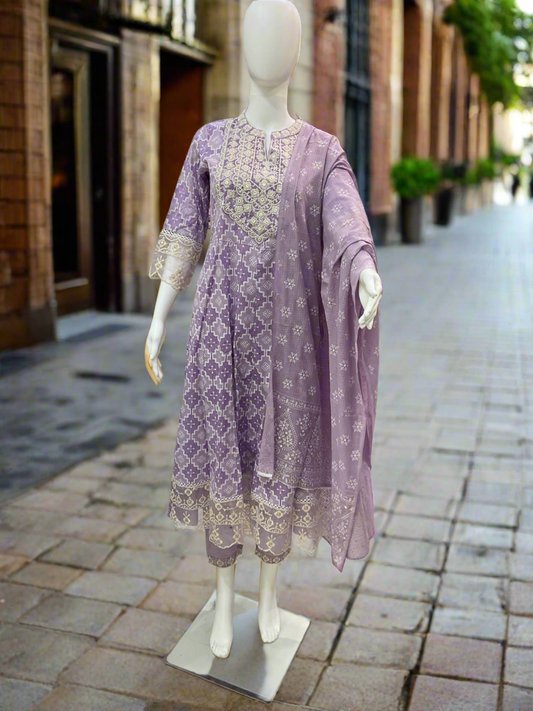 Silk Suit Purple