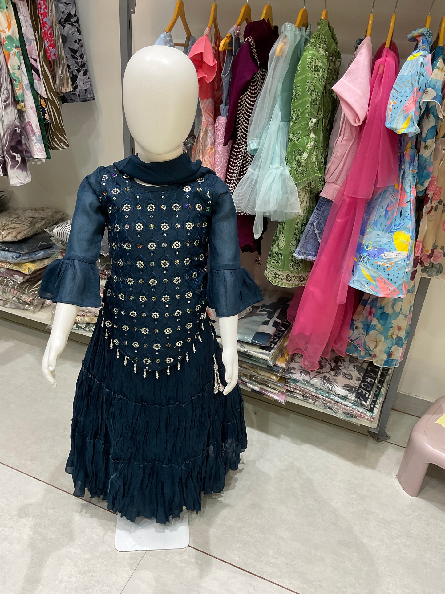 Blue Lehanga Choli